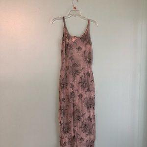 Sheer mint green floral dress